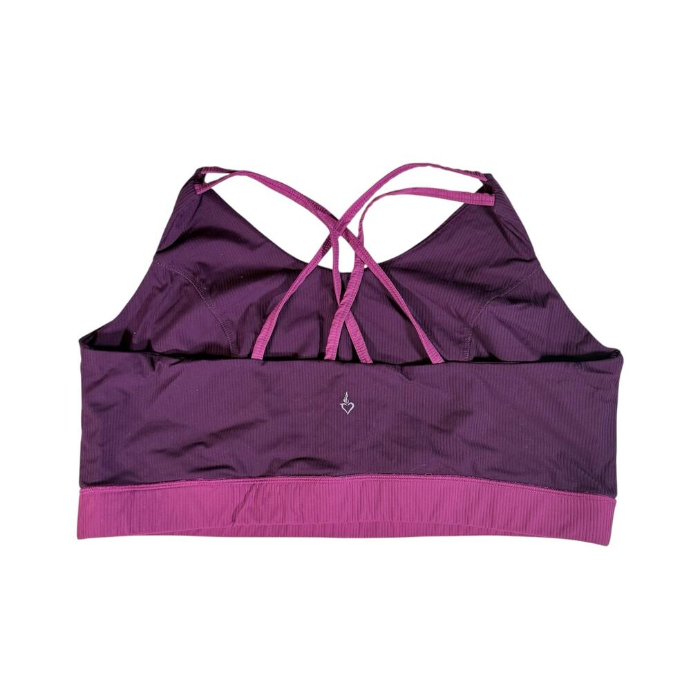Torrid Active Women's 4 4X TRU Low Impact Wireless Rib Sports Bra Purple Gym - Picture 3 of 6